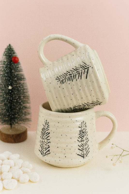 White Christmas Pine Mug🌲 (300ml)