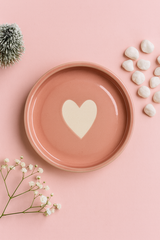 Cozy Pink Heart Mug with Saucer🩷