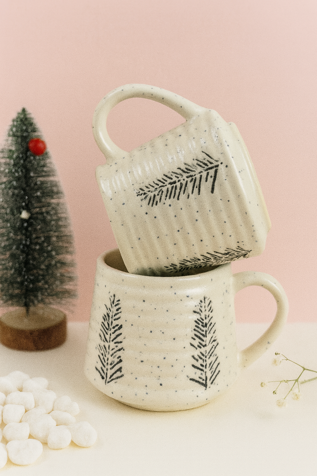 White Christmas Pine Mug🌲 (300ml)