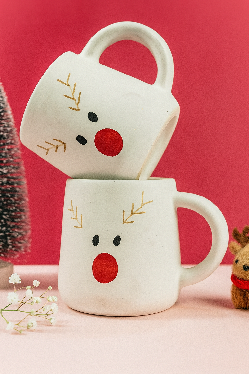 Winter Reindeer Cheer Mug⛄️ (300ml)