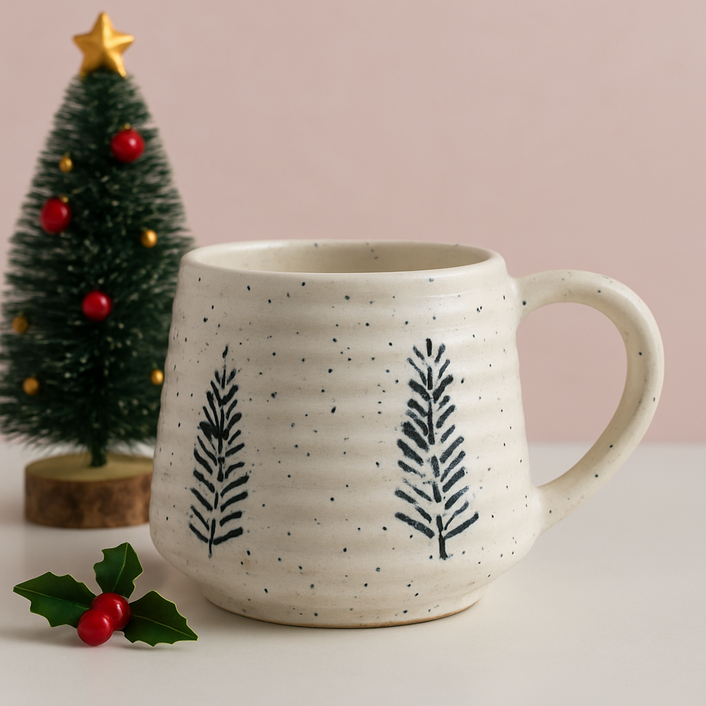 White Christmas Pine Mug🌲 (300ml)